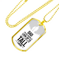 Dad You Are Someone Necklace Stainless Steel or 18k Gold Dog Tag 24" Chain-Express Your Love Gifts