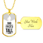 Dad You Are Someone Necklace Stainless Steel or 18k Gold Dog Tag 24" Chain-Express Your Love Gifts