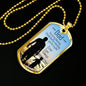 Dad You'Re My Blessing Necklace Stainless Steel or 18k Gold Dog Tag 24" Chain-Express Your Love Gifts