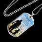 Dad You'Re My Blessing Necklace Stainless Steel or 18k Gold Dog Tag 24" Chain-Express Your Love Gifts