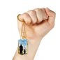 Dad You'Re My Blessing Necklace Stainless Steel or 18k Gold Dog Tag 24" Chain-Express Your Love Gifts