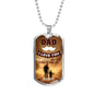 Daddy I Love You More Dog Tag Stainless Steel or 18k Gold 24" Chain Gift For Dad - Express Your Love Gifts