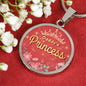 Daddy'S Princess Circle Necklace Stainless Steel or 18k Gold 18-22"-Express Your Love Gifts