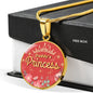 Daddy'S Princess Circle Necklace Stainless Steel or 18k Gold 18-22"-Express Your Love Gifts