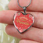 Daddy'S Princess Necklace Stainless Steel or 18k Gold Heart Pendant 18-22"-Express Your Love Gifts