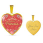 Daddy'S Princess Necklace Stainless Steel or 18k Gold Heart Pendant 18-22"-Express Your Love Gifts