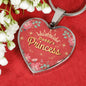 Daddy'S Princess Necklace Stainless Steel or 18k Gold Heart Pendant 18-22"-Express Your Love Gifts