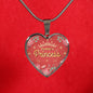 Daddy'S Princess Necklace Stainless Steel or 18k Gold Heart Pendant 18-22"-Express Your Love Gifts