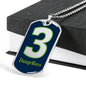Dangeruss Seattle Fan Necklace Stainless Steel or 18k Gold Dog Tag W 24" - Express Your Love Gifts