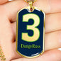 Dangeruss Seattle Fan Necklace Stainless Steel or 18k Gold Dog Tag W 24" - Express Your Love Gifts