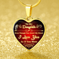 Daughter-In-Law Necklace Gift Stainless Steel or 18k Gold Heart Pendant 18-22" - Express Your Love Gifts