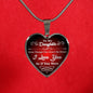 Daughter-In-Law Necklace Gift Stainless Steel or 18k Gold Heart Pendant 18-22" - Express Your Love Gifts