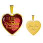 Daughter Message The Birth Of My Daughter Heart Necklace Stainless Steel or 18k Gold Pendant 18-22" - Express Your Love Gifts
