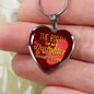 Daughter Message The Birth Of My Daughter Heart Necklace Stainless Steel or 18k Gold Pendant 18-22" - Express Your Love Gifts