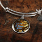 Dear Mom I Love You Circle Bangle Bracelet Bracelet Stainless Steel or 18k Gold" - Express Your Love Gifts