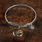 Dear Mom I Love You Circle Bangle Bracelet Bracelet Stainless Steel or 18k Gold" - Express Your Love Gifts