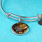 Dear Mom I Love You Circle Bangle Bracelet Bracelet Stainless Steel or 18k Gold" - Express Your Love Gifts