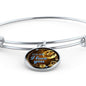 Dear Mom I Love You Circle Bangle Bracelet Bracelet Stainless Steel or 18k Gold" - Express Your Love Gifts