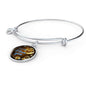 Dear Mom I Love You Circle Bangle Bracelet Bracelet Stainless Steel or 18k Gold" - Express Your Love Gifts