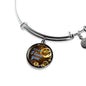 Dear Mom I Love You Circle Bangle Bracelet Bracelet Stainless Steel or 18k Gold" - Express Your Love Gifts