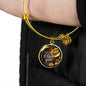 Dear Mom I Love You Circle Bangle Bracelet Bracelet Stainless Steel or 18k Gold" - Express Your Love Gifts