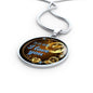 Dear Mom I Love You Circle Necklace Stainless Steel or 18k Gold 18-22" - Express Your Love Gifts