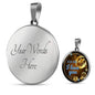 Dear Mom I Love You Circle Necklace Stainless Steel or 18k Gold 18-22" - Express Your Love Gifts