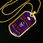Death Smiles at Everyone Nurse Necklace Stainless Steel or 18k Gold Dog Tag 24" - Express Your Love Gifts