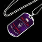 Death Smiles at Everyone Nurse Necklace Stainless Steel or 18k Gold Dog Tag 24" - Express Your Love Gifts