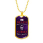 Death Smiles at Everyone Nurse Necklace Stainless Steel or 18k Gold Dog Tag 24" - Express Your Love Gifts