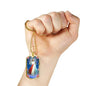 Divine Mercy Catholic Necklace Stainless Steel or 18k Gold Dog Tag 24" Chain-Express Your Love Gifts