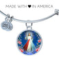 Divine Mercy Catholic Prayer Bracelet Bangle Bracelet Stainless Steel or 18k Gold" - Express Your Love Gifts
