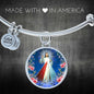 Divine Mercy Catholic Prayer Bracelet Bangle Bracelet Stainless Steel or 18k Gold" - Express Your Love Gifts