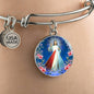 Divine Mercy Catholic Prayer Bracelet Bangle Bracelet Stainless Steel or 18k Gold" - Express Your Love Gifts