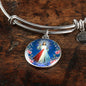 Divine Mercy Catholic Prayer Bracelet Bangle Bracelet Stainless Steel or 18k Gold" - Express Your Love Gifts