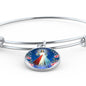Divine Mercy Catholic Prayer Bracelet Bangle Bracelet Stainless Steel or 18k Gold" - Express Your Love Gifts