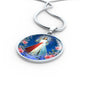 Divine Mercy Catholic Prayer To Jesus Circle Necklace Stainless Steel or 18k Gold 18-22" - Express Your Love Gifts