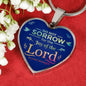 Do Not Sorrow Christian Necklace Gift Stainless Steel or 18k Gold Heart Pendant 18-22" - Express Your Love Gifts