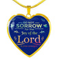 Do Not Sorrow Christian Necklace Gift Stainless Steel or 18k Gold Heart Pendant 18-22" - Express Your Love Gifts