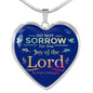 Do Not Sorrow Christian Necklace Gift Stainless Steel or 18k Gold Heart Pendant 18-22" - Express Your Love Gifts