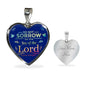 Do Not Sorrow Christian Necklace Gift Stainless Steel or 18k Gold Heart Pendant 18-22" - Express Your Love Gifts