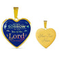 Do Not Sorrow Christian Necklace Gift Stainless Steel or 18k Gold Heart Pendant 18-22" - Express Your Love Gifts