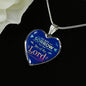 Do Not Sorrow Christian Necklace Gift Stainless Steel or 18k Gold Heart Pendant 18-22" - Express Your Love Gifts