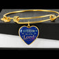 Do Not Sorrow Stainless Steel or 18k Gold Heart Bangle Bracelet - Express Your Love Gifts