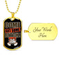 Dog Necklace Get Some Stainless Steel or 18k Gold Dog Tag 24" Chain-Express Your Love Gifts