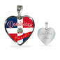 Dominican Princess Necklace Stainless Steel or 18k Gold Heart Pendant 18-22'' - Express Your Love Gifts
