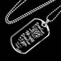 Draw Closer To God Scripture Inspired Psalm Necklace Stainless Steel or 18k Gold Dog Tag 24" Chain-Express Your Love Gifts