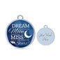 Dream Shoot For The Moon Stainless Steel or 18k Gold Circle Bangle Bracelet - Express Your Love Gifts