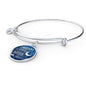 Dream Shoot For The Moon Stainless Steel or 18k Gold Circle Bangle Bracelet - Express Your Love Gifts