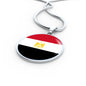 Egypt Flag Necklace Egypt Flag Stainless Steel or 18k Gold 18-22" - Express Your Love Gifts
